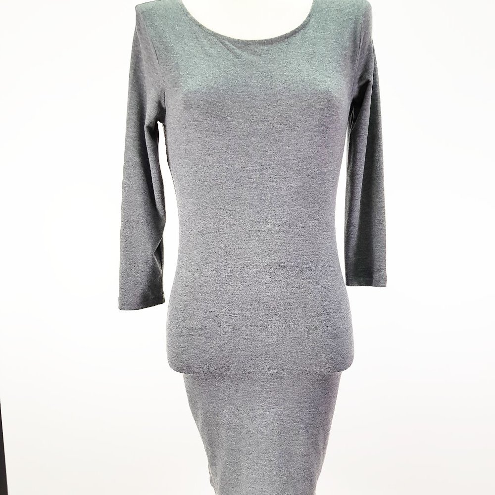 Forever 21 Fitted Grey Dress